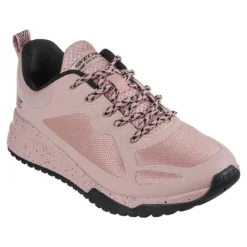 Skechers Women's Bobs Sport Squad 3 - Star Flight Runners Black / Blush Pink -Sportswear Shop 117186 blsh large