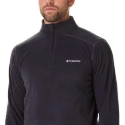 Columbia Men's Klamath Range™ II Half Zip Black -Sportswear Shop 1352472 010 a1
