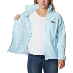 Columbia Women's Benton Springs™ Full Zip Fleece Jacket Spring Blue -Sportswear Shop 1372111 490 a3 presethigh res jpeg 300 dpi