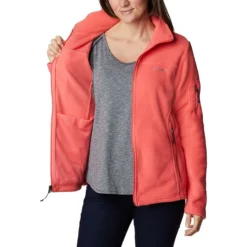 Columbia Women's Fast Trek™ II Fleece Jacket Blush Pink -Sportswear Shop 1465351 614 a3 presethigh res jpeg 300 dpi