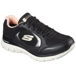 Skechers Women's Flex Appeal 4.0 True Clarity Trainers Black / Pink -Sportswear Shop 149299 bklp large