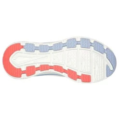 Skechers Women's Relaxed Fit: D'Lux Walker - Fresh Finesse Runners White / Pink / Blue -Sportswear Shop 149368 wpbl c large
