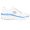 Skechers Women's Relaxed Fit: D'Lux Walker - Fresh Finesse Runners White / Pink / Blue