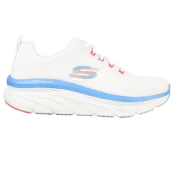 Skechers Women's Relaxed Fit: D'Lux Walker - Fresh Finesse Runners White / Pink / Blue