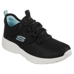Skechers Women's Dynamight 2.0 Momentous Runners Black / Aqua -Sportswear Shop 149547 bkaq large