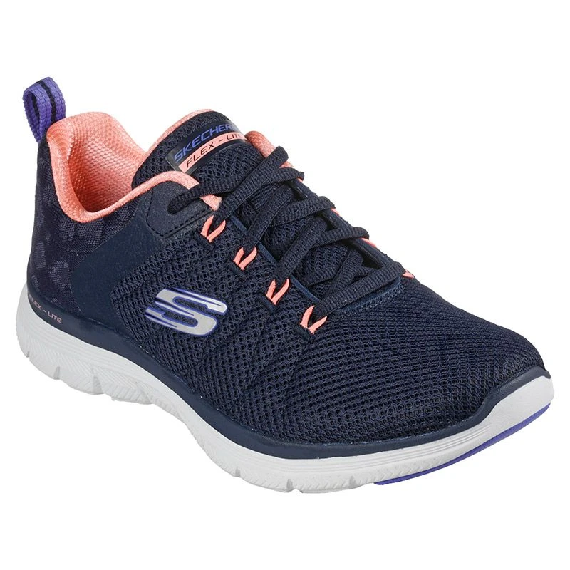 Skechers Women's Flex Appeal 4.0 - Elegant Ways Runners Navy / Multi Trim 3 Skechers Women's Flex Appeal 4.0 - Elegant Ways Runners Navy / Multi Trim - Image 3
