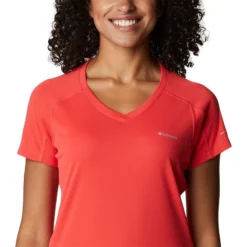 Columbia Women's Zero Rules™ T-Shirt Red -Sportswear Shop 1533571 676 a2