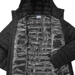 Columbia Men's Powder Lite™ Hooded Jacket Black -Sportswear Shop 1693931 010 a