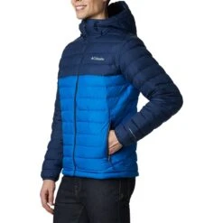 Columbia Men's Powder Lite™ Hooded Jacket Bright Indigo -Sportswear Shop 1693931 432 a1