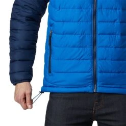 Columbia Men's Powder Lite™ Hooded Jacket Bright Indigo -Sportswear Shop 1693931 432 a4