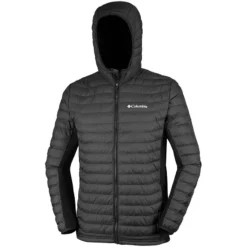 Columbia Men's Powder Pass™ Hybrid Down Jacket Black -Sportswear Shop 1773271 011 a1