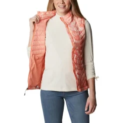 Columbia Women's Powder Pass™ Gilet Coral -Sportswear Shop 1832222 879 a3