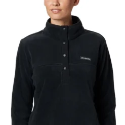 Columbia Women's Benton Springs™ Half Snap Pullover Black -Sportswear Shop 1860991 010 a2