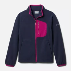 Columbia Kids' Fast Trek™ III Fleece Full Zip Nocturnal / Wild Fuchsia