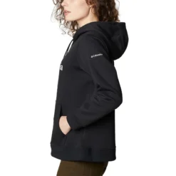 Columbia Women's Logo Hoodie Black -Sportswear Shop 1895751 012 a1