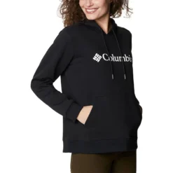 Columbia Women's Logo Hoodie Black -Sportswear Shop 1895751 012 a3