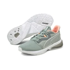 Puma Women's LVL-UP XT Trainers Quarry / Elektro Peach -Sportswear Shop 194425 02
