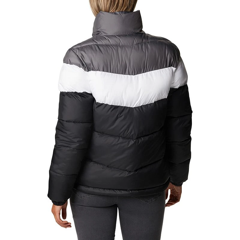 Columbia Women's Puffect™ Colourblock Jacket Black / White / City Grey 2 Columbia Women's Puffect™ Colourblock Jacket Black / White / City Grey - Image 2