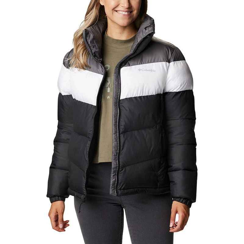 Columbia Women's Puffect™ Colourblock Jacket Black / White / City Grey 3 Columbia Women's Puffect™ Colourblock Jacket Black / White / City Grey - Image 3