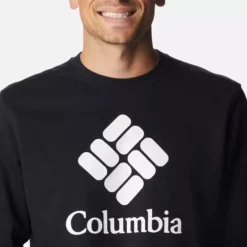 Columbia Men's Trek™ Crew Sweatshirt Black -Sportswear Shop 1957933 017 a2