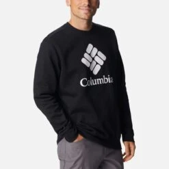 Columbia Men's Trek™ Crew Sweatshirt Black -Sportswear Shop 1957933 017 a3