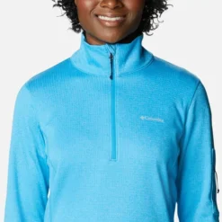 Columbia Women's Park View™ Half Zip Fleece Blue Chill Heather -Sportswear Shop 1959703 422 a2