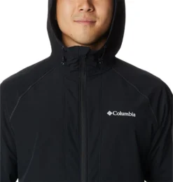 Columbia Men's Tall Heights™ Hooded Softshell Jacket Black -Sportswear Shop 1975591 011 a2