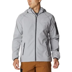 Columbia Men's Tall Heights™ Hooded Softshell Jacket Columbia Grey