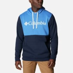Columbia Men's Trek™ Colourblock Hoodie Collegiate Navy / Bright Indigo Heather