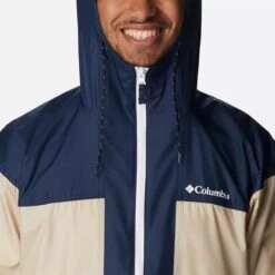 Columbia Men's Flash Challenger™ Windbreaker Ancient Fossil / Collegiate Navy -Sportswear Shop 1988723 271 a2 om