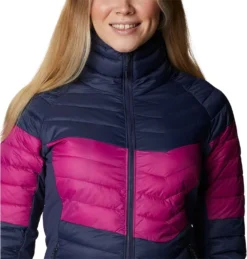 Columbia Women's Powder Pass™ Down Jacket Nocturnal / Wild Fuchsia -Sportswear Shop 1989432 466 a2 1