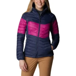 Columbia Women's Powder Pass™ Down Jacket Nocturnal / Wild Fuchsia