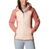 Columbia Women's Powder Lite™ Hybrid Hooded Jacket Peach Blossom / Dark Coral