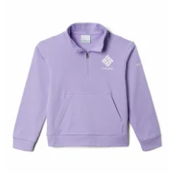Columbia Kids' Trek™ French Terry 1/2 Zip Frosted Purple