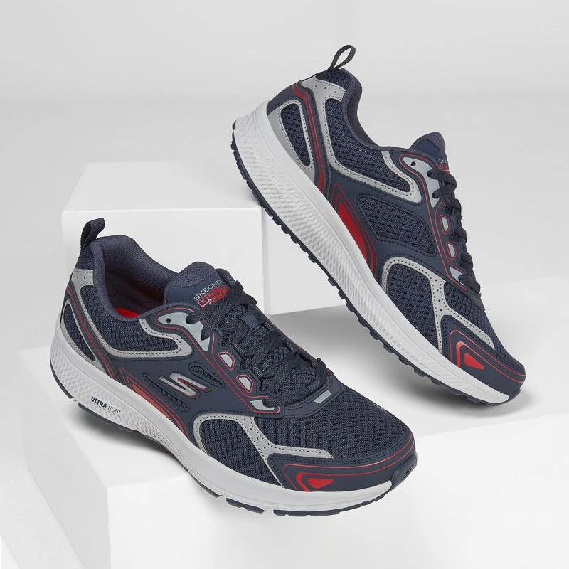 Skechers Men's Go Run Consistent Running Shoes Navy / Red 4 Skechers Men's Go Run Consistent Running Shoes Navy / Red - Image 4