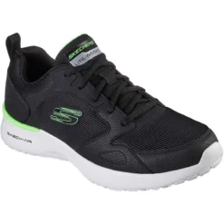 Skechers Men's Skech-Air Dynamight - Venturik Trainers Black / Lime -Sportswear Shop 232292 bklm large