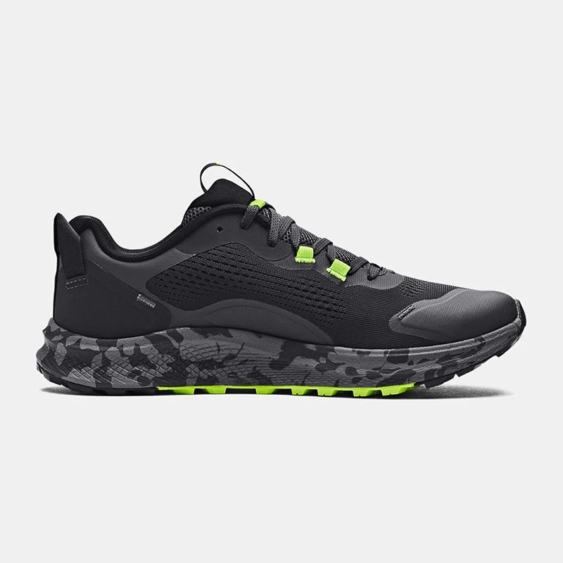 Under Armour Men's Charged Bandit TR 2 Running Shoes Jet Grey / Black / Lime Surge 1 Under Armour Men's Charged Bandit TR 2 Running Shoes Jet Grey / Black / Lime Surge