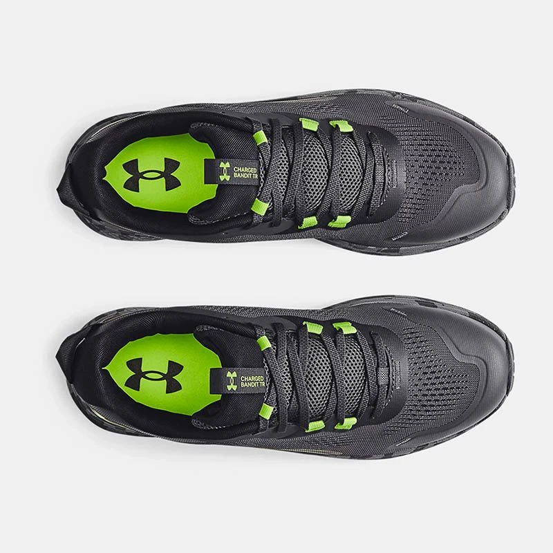 Under Armour Men's Charged Bandit TR 2 Running Shoes Jet Grey / Black / Lime Surge 5 Under Armour Men's Charged Bandit TR 2 Running Shoes Jet Grey / Black / Lime Surge - Image 5