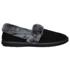 Skechers Women's Cozy Campfire Team Toasty Slippers Black / Grey