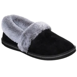 Skechers Women's Cozy Campfire Team Toasty Slippers Black / Grey -Sportswear Shop 32777 blk large