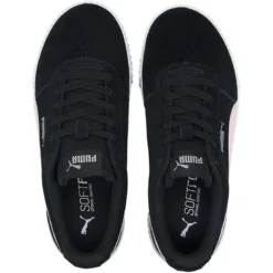 Puma Women's Carina Suede Trainers Black / Rosewater / Silver -Sportswear Shop 369864 11 sv04