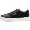 Puma Women's Carina Leather Trainers Black / White