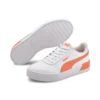 Puma Women's Carina Leather Trainers White / Fusion Coral