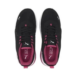 Puma Women's Anzarun Trainers Black / Glowing Pink / White -Sportswear Shop 371131 13 sv04