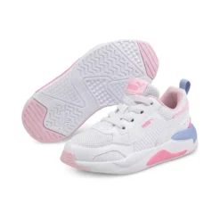 Puma Kids' X-Ray 2 Square Junior Sneakers White / Pink Lady / Forever Blue -Sportswear Shop 374192 08