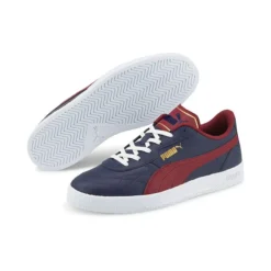 Puma Men's Club Zone Runners Peacoat / Cordovan / Gold / White -Sportswear Shop 383919 03