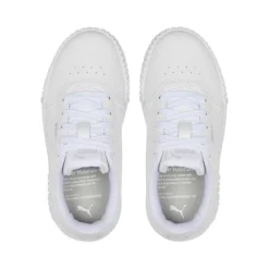 Puma Kids' Carina 2.0 Junior Sneakers White / Silver -Sportswear Shop 386186 02 sv04
