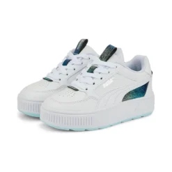 Puma Kids' Karmen Rebelle Night Out Junior Sneakers White / Light Aqua -Sportswear Shop 387909 01