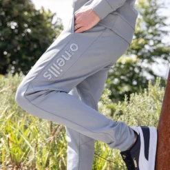 Men's Niall Fleece Skinny Bottoms Grey