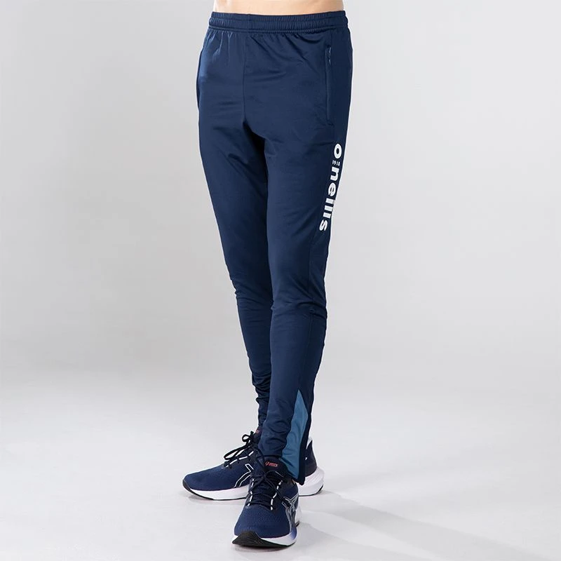 Men's Zack Brushed Skinny Tracksuit Bottoms Marine / Blue / Silver 1 Men's Zack Brushed Skinny Tracksuit Bottoms Marine / Blue / Silver